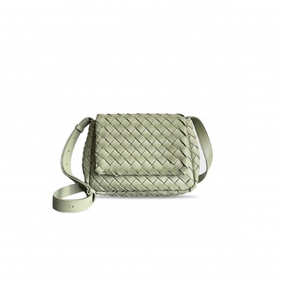 BOTTEGA VENETA LEATHER CROSS-BODY BAG 755659 (27*16.5*10cm)